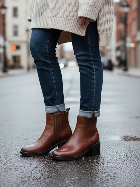 5th Avenue Bottines chelsea Marron 100533 6
