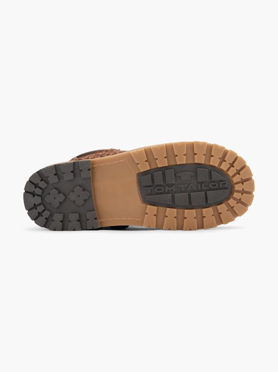TOM TAILOR Боти с връзки Кафяв 99296 4
