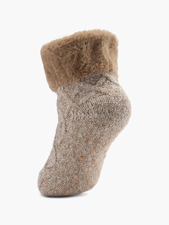 Cosy Nature Socken Taupe 100873 1