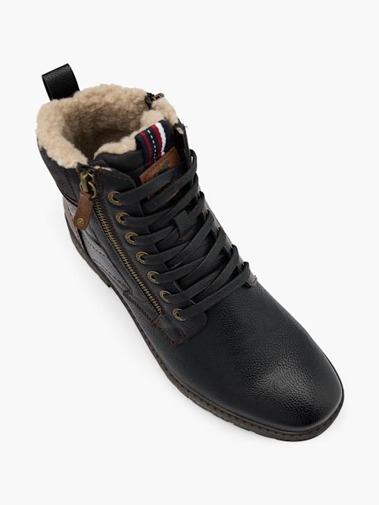 Mustang Bottes à lacets Noir 101260 2