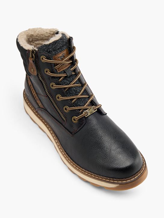 Mustang Schnürboots Schwarz 101261 2