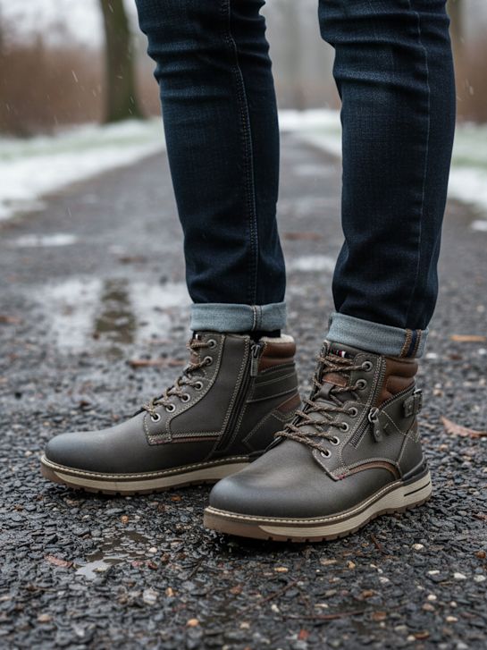 Mustang Schnürboots Grau 101255 6