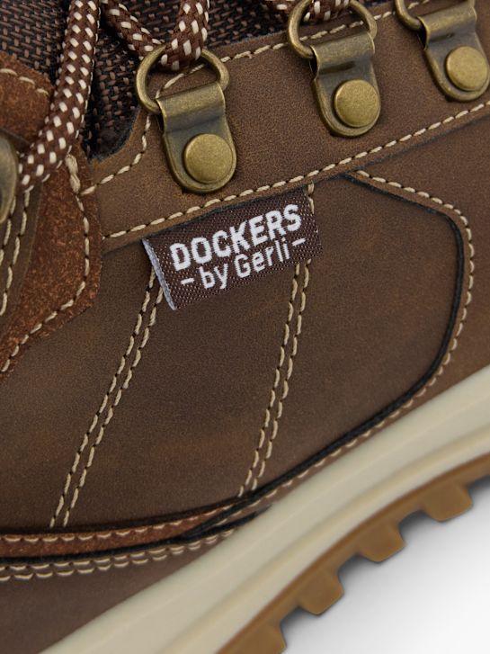 Dockers Bottes à lacets Cognac 101327 5