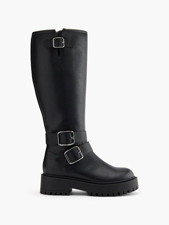 Catwalk Weitschaftstiefel Schwarz 101500 1