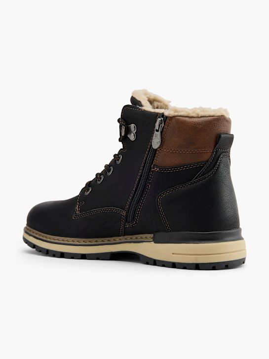 TOM TAILOR Bottes à lacets Noir 101528 3