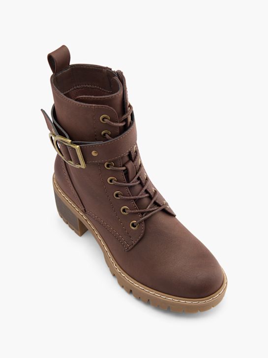 Graceland Schnürstiefelette Braun 101598 2