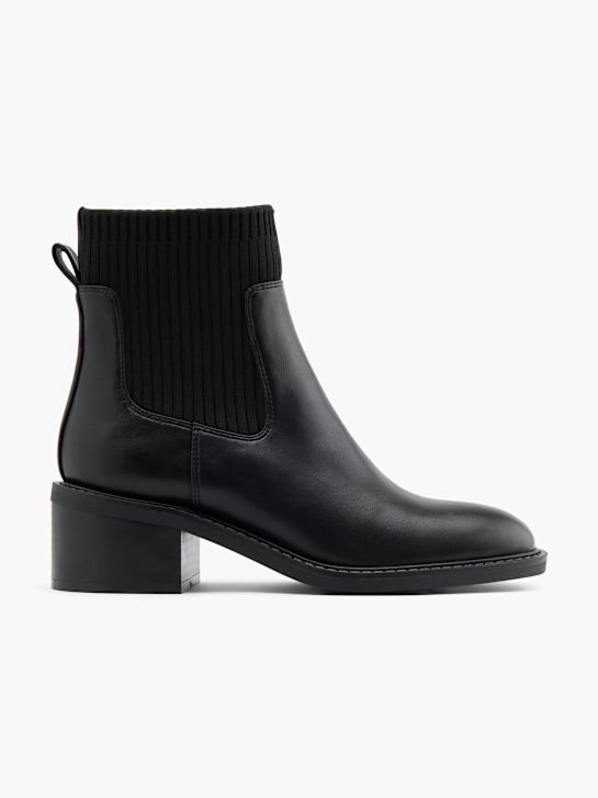 Graceland Højhælet chelsea boot Sort 101885 1