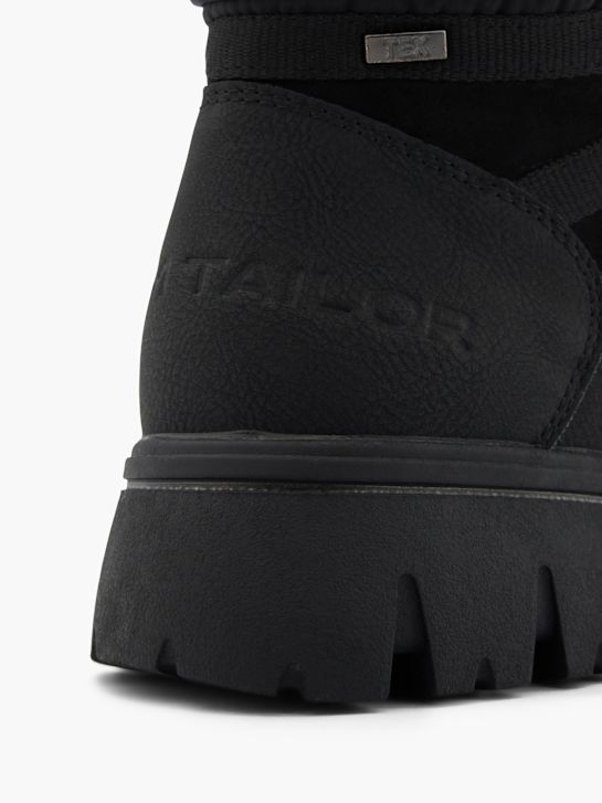TOM TAILOR Ghete cu șireturi Negru 102516 6