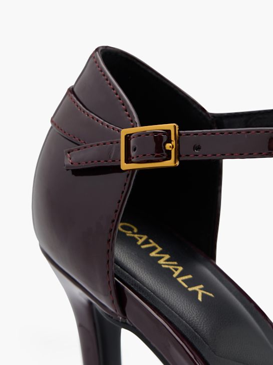 Catwalk Czółenka z zapięciem Bordowy 102852 6
