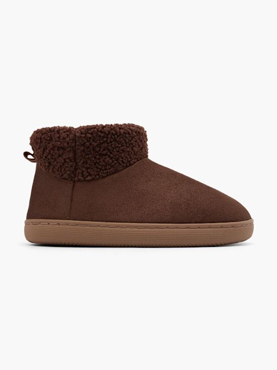 Casa mia Chaussons fourrés Marron 103556 1