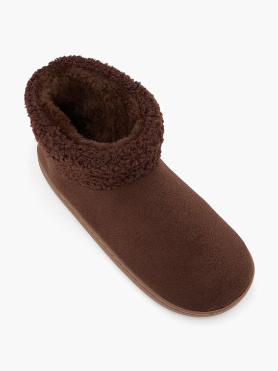 Casa mia Chaussons fourrés Marron 103556 2