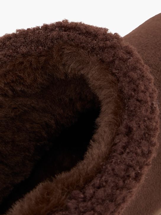 Casa mia Chaussons fourrés Marron 103556 5