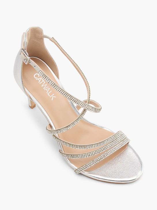 Catwalk Sandale s petom Srebrna 106181 2