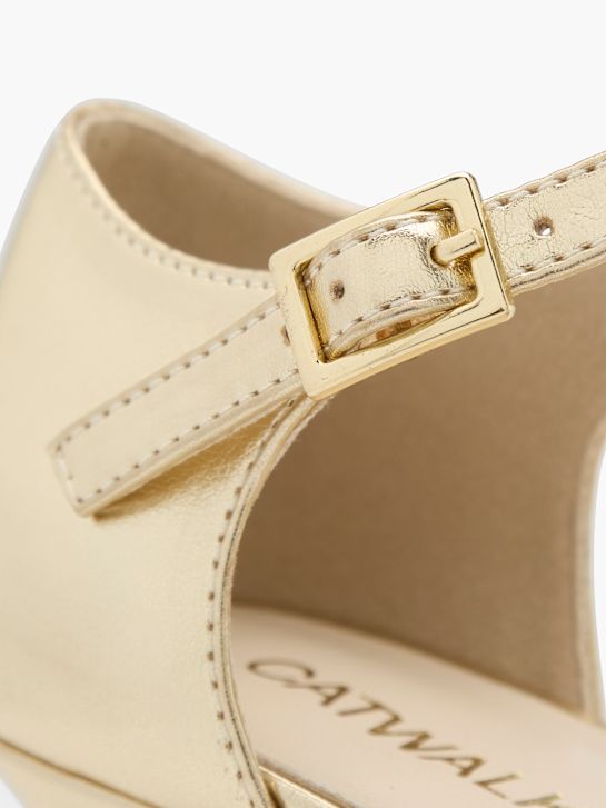 Catwalk Spangenpumps Gold 106182 6