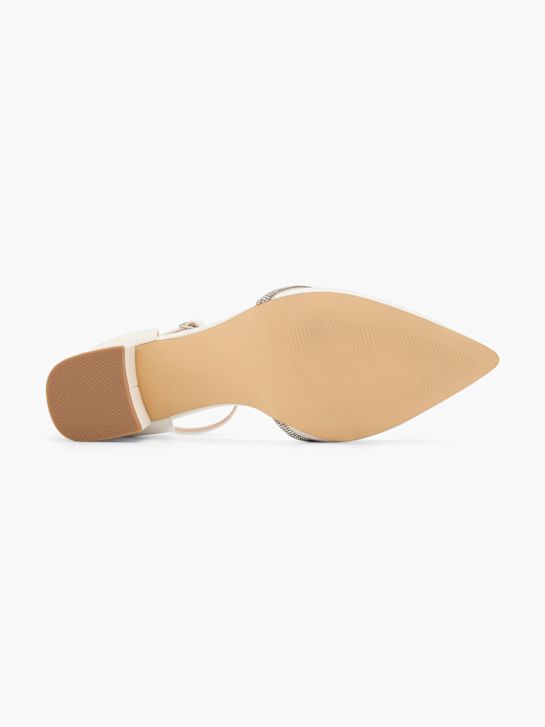 Catwalk Pump med spänne Benvit 106278 4
