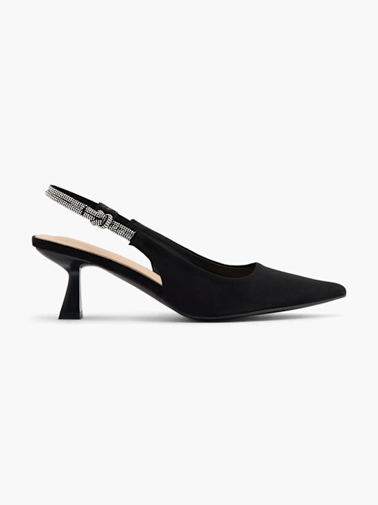 Catwalk Décolleté con cinturino Nero 110703 1