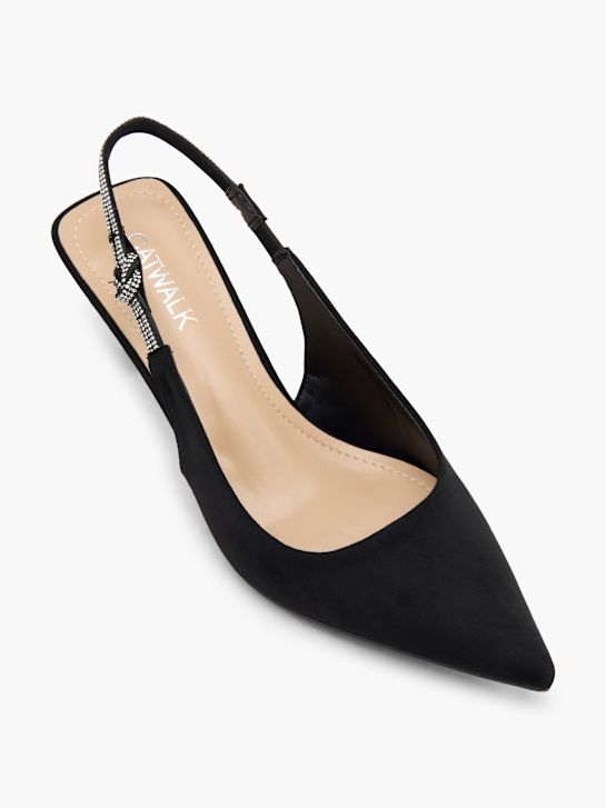 Catwalk Décolleté con cinturino Nero 110703 2