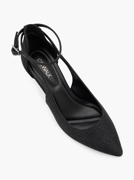 Catwalk Czółenka z zapięciem Czarny 110753 2