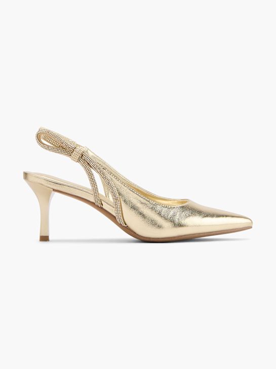 Graceland Pantofi sling Auriu 110832 1