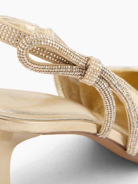 Graceland Pantofi sling Auriu 110832 5