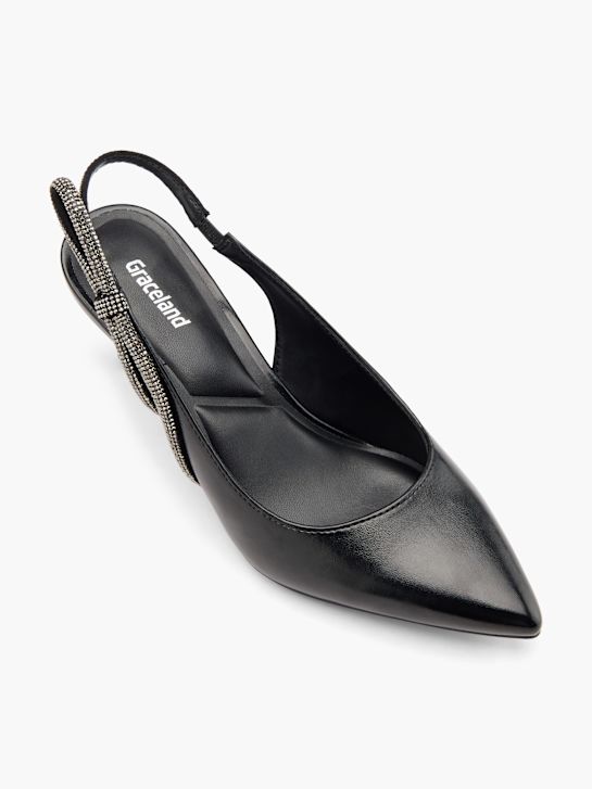 Graceland Zapatos abiertos de tacón Negro 110833 2