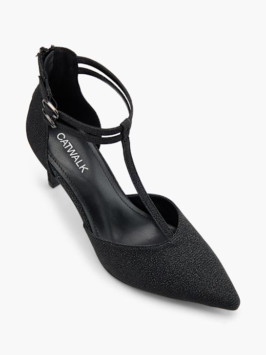 Catwalk Csatos körömcipő fekete 111472 2