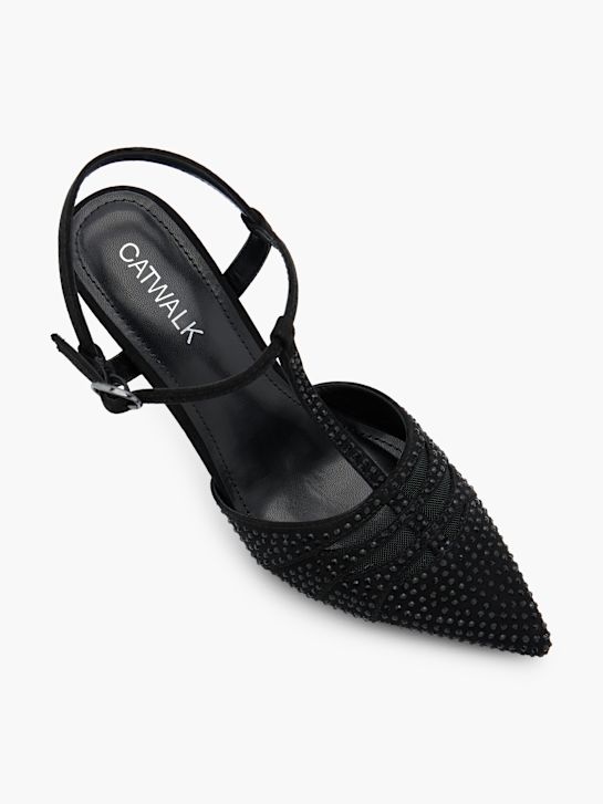 Catwalk Décolleté con fibbia Nero 111473 2