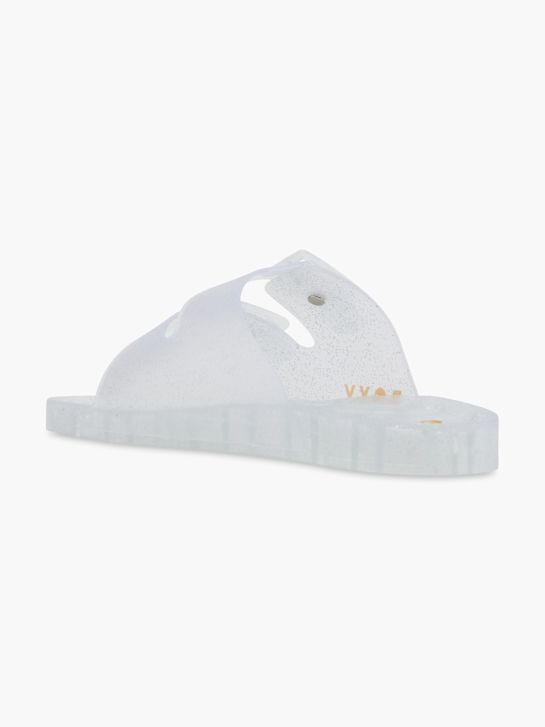 ROXY Flache Pantolette Silber 112036 3