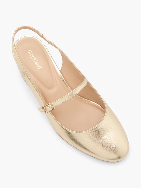 Graceland Zapatos abiertos de tacón Oro 112144 2