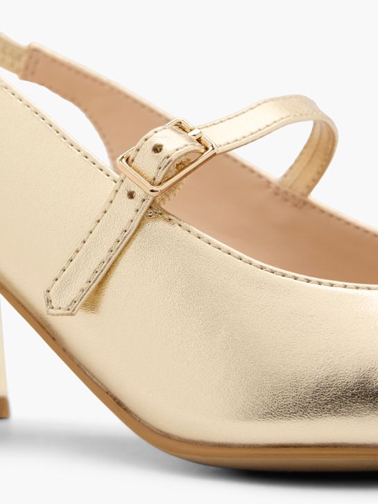 Graceland Zapatos abiertos de tacón Oro 112144 5