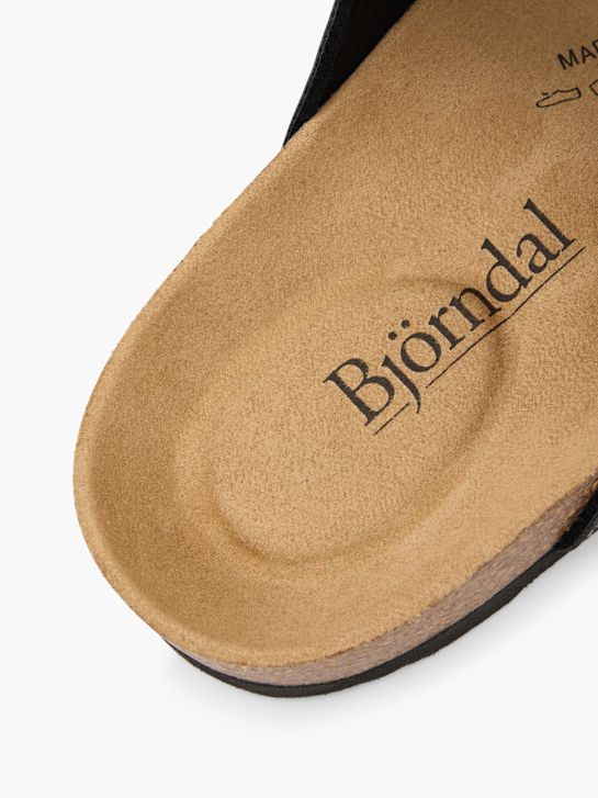 Björndal Mélyített talpú papucs fekete 112415 6