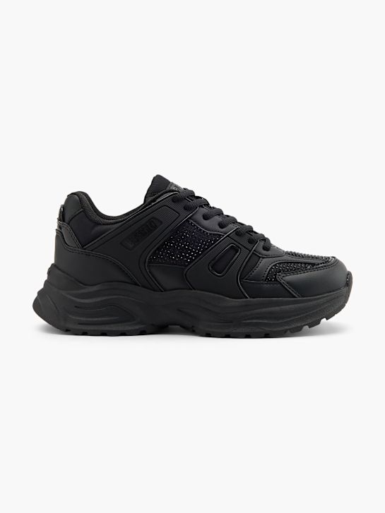 Buffalo Chunky sneaker Sort 118592 1