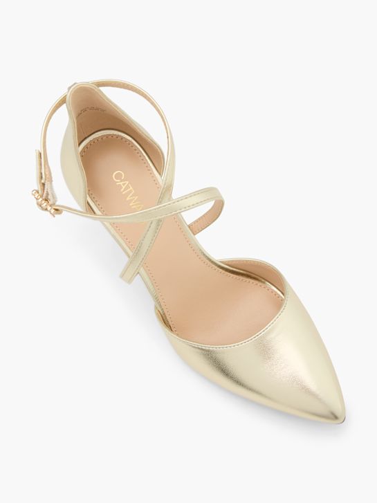 Catwalk Tacones con hebilla Oro 118529 2