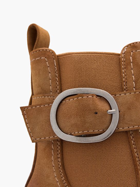 Claudia Ghizzani Højhælet chelsea boot Cognac 122347 5