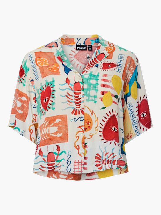 PIECES Bluse Orange 122728 2