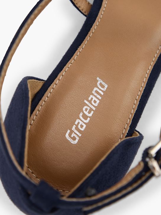 Graceland Pump med spænde Blå 123108 5