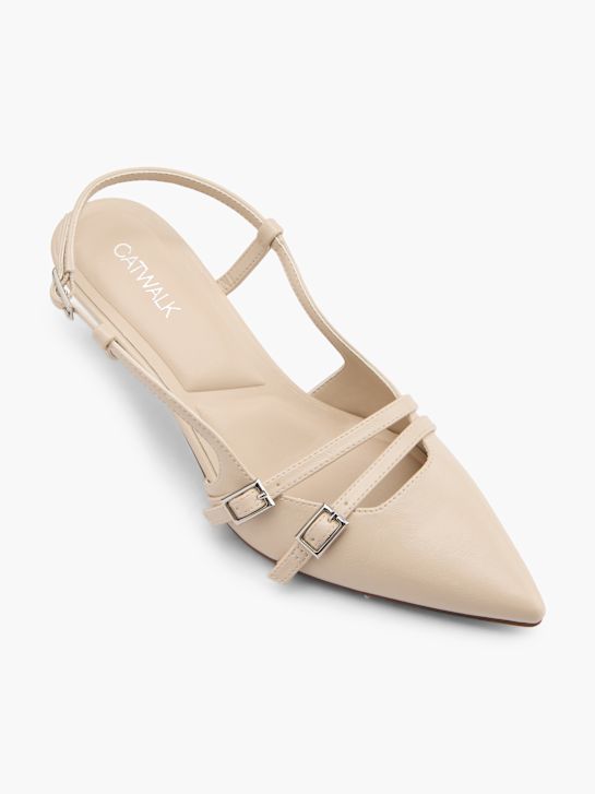 Catwalk Lodičky s otvorenou pätou Telová 123418 2