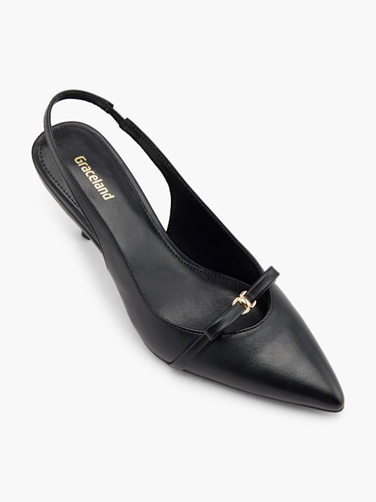 Graceland Slingback pump Sort 123424 2