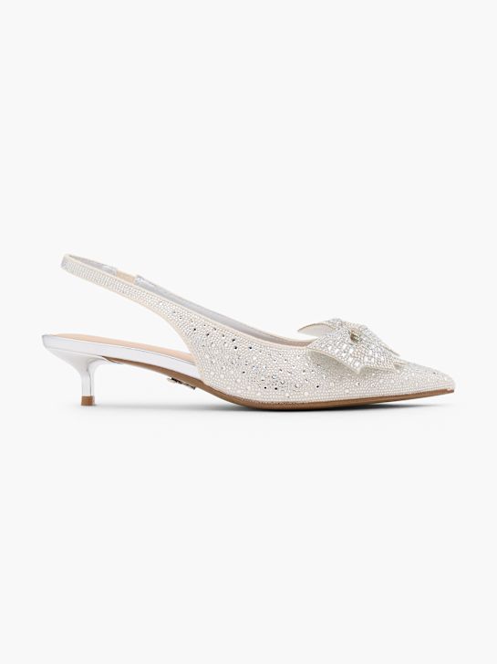 Bridgerton Slingback pump Silver 123545 1
