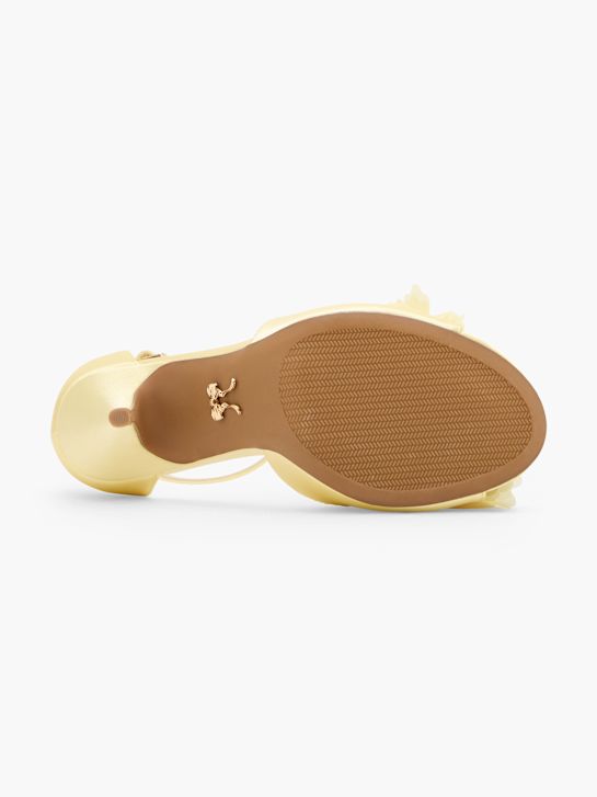 Bridgerton Sandale cu toc Galben 123546 4