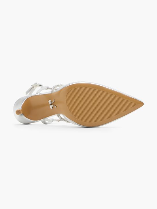 Bridgerton Sapato de salto com fivela Prata 123549 4