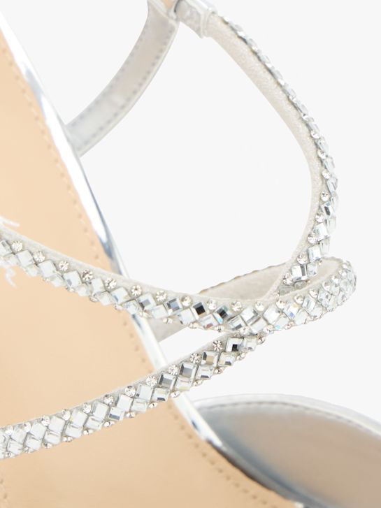 Bridgerton Sapato de salto com fivela Prata 123549 5