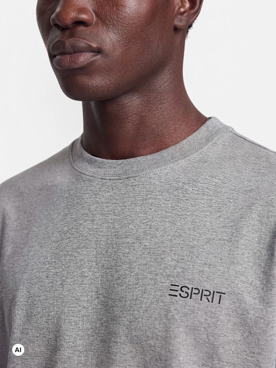 ESPRIT Tee-shirt Gris 124025 4