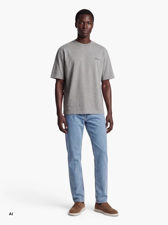 ESPRIT Tee-shirt Gris 124025 5