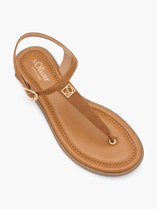 s.Oliver Sandalen-Zehentrenner Cognac 124228 2