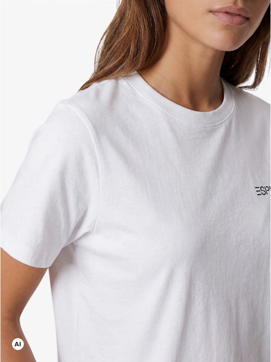 ESPRIT Tee-shirt Blanc 124123 4