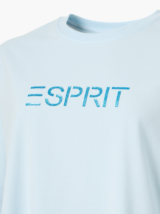 ESPRIT Marškinėliai Šviesiai mėlyna 124133 5