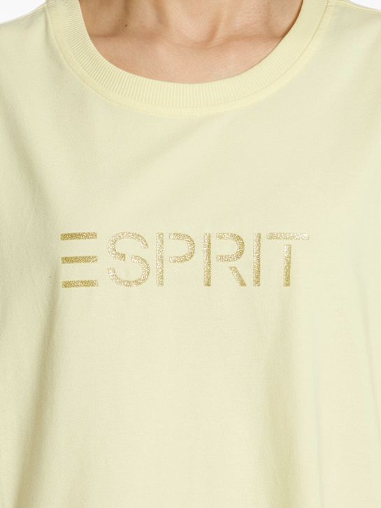 ESPRIT T-Shirt Żółty 124131 7