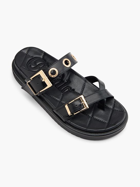 Buffalo Slip-in sandal Svart 124202 2