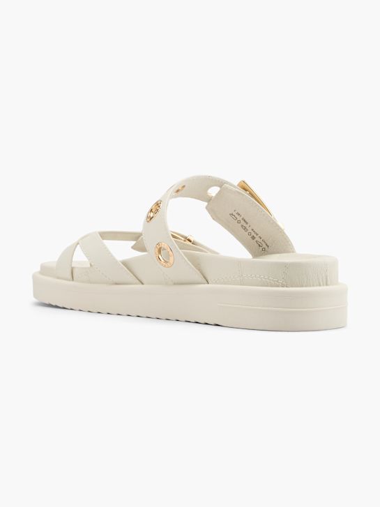 Buffalo Slip in sandal Hvid 124201 3